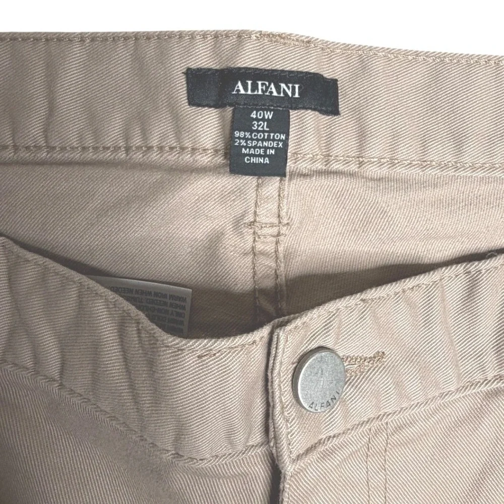 Alfani 5-Pocket‎ Chino Pants Khaki Mens 40x32